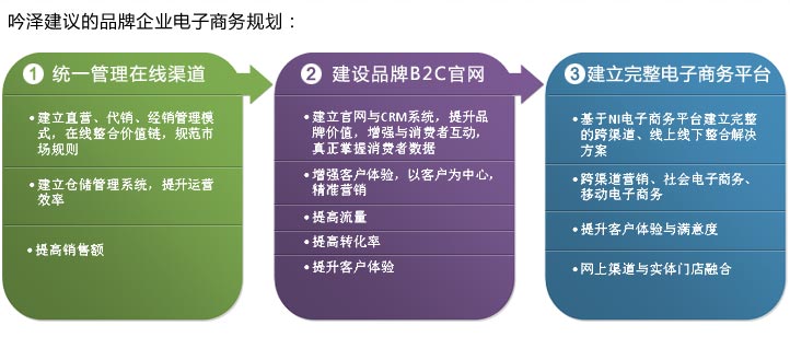 吟泽建议的品牌企业电子商务规划